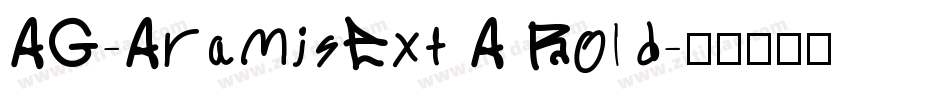 AG-AramisExt A Bold字体转换